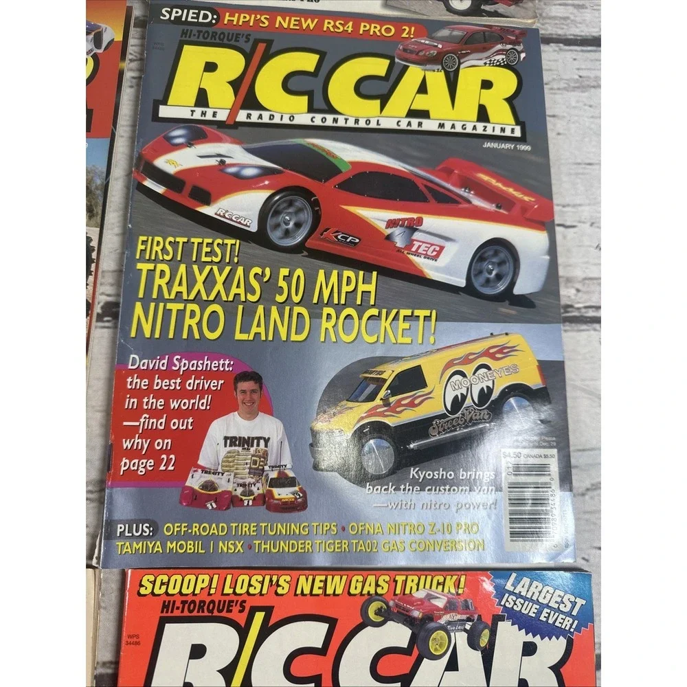 Lot of 7 Radio Control Car Magazines  R/C cars Magazines. (1) 97, (3) 98, (3) 99